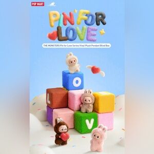 Letter Z - New V4 THE MONSTERS LABUBU PIN FOR LOVE SERIES VINYL PLUSH PENDANT